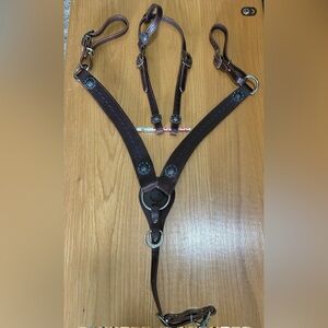 New Blackwater Tack Headstall and Breastcollar Set - Horse Size